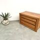 Solid elm chest of drawers, Maison Regain, circa 1970