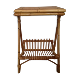 Rattan magazine holder