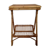 Rattan magazine holder