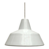 Danish enamel pendant lamp from the mid-century by Louis Poulsen, 1960s.