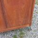 Vintage oak wardrobe with metal legs from the 1950s.