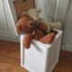 Stool box shoeshine
