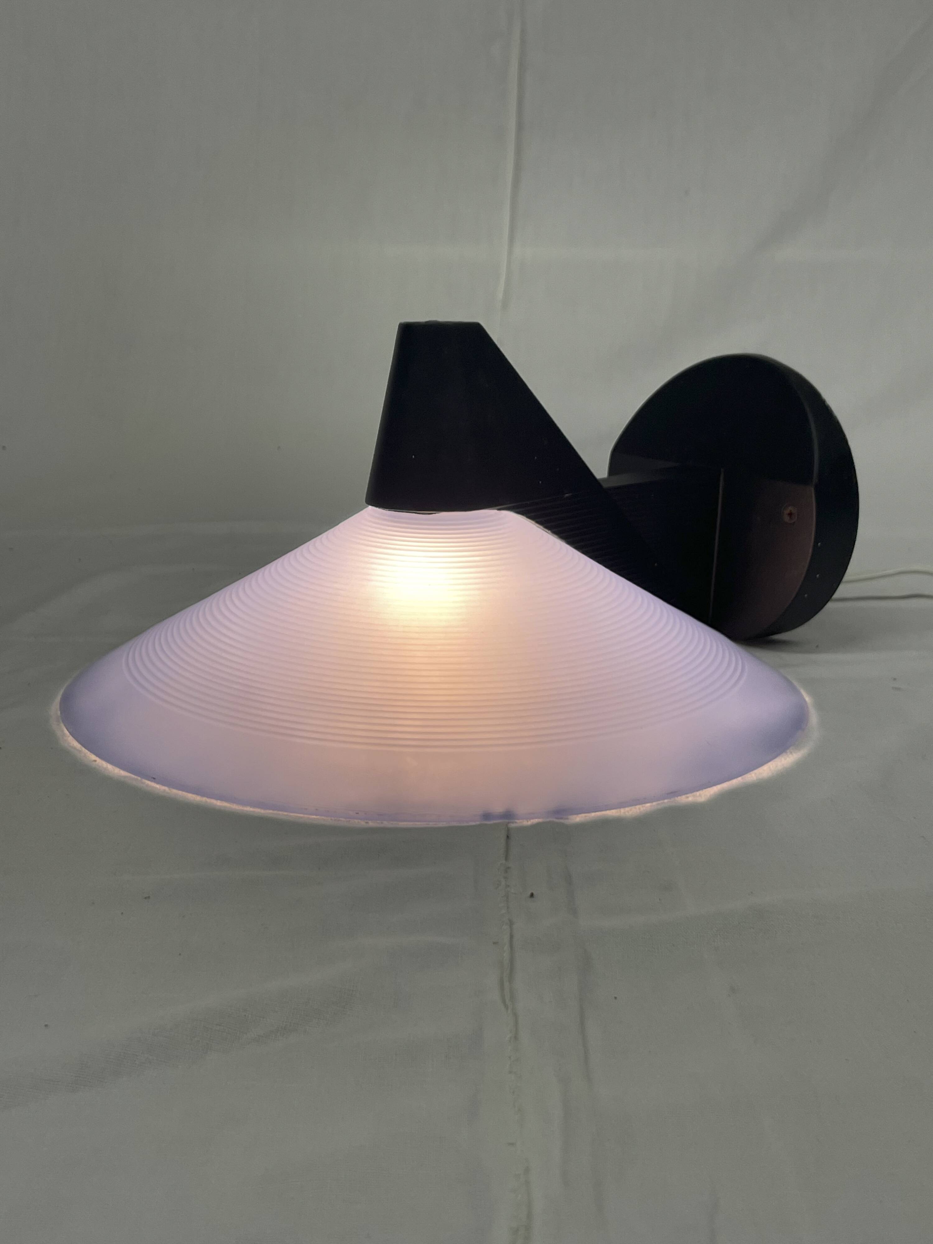 Pair of Lamiprogetti wall lights, Italy, 1980's