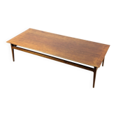 Scandinavian Modern Large Danish Teak Coffee Table 1950s