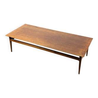 Scandinavian Modern Large Danish Teak Coffee Table 1950s