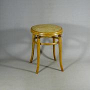 Bistro Stool by Fischel 1890/1900 caned, no Thonet (Height 52 cm)
