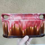 Pair of vases + art nouveau planter orchies slip fireplace trim
