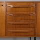 Buffet en teck vintage des années 1960 avec système mural, design italien.