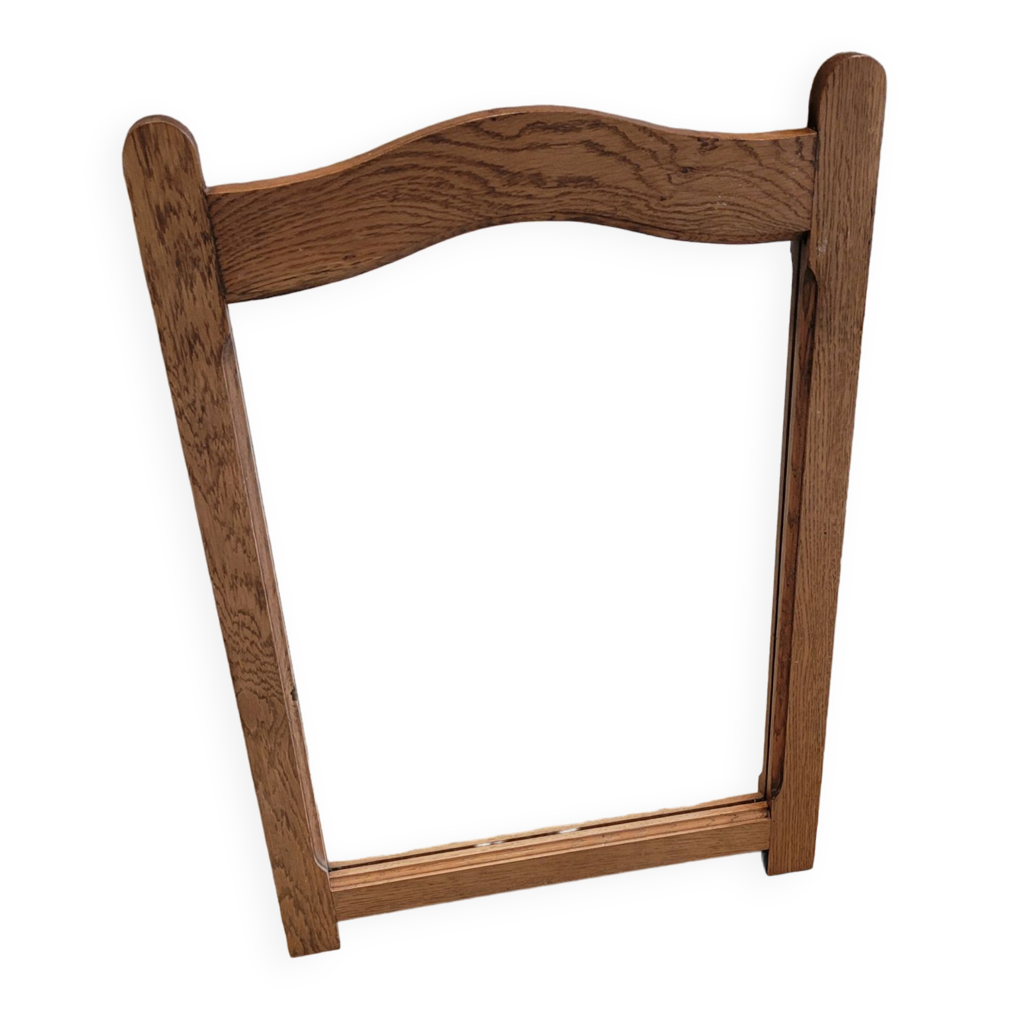 Wooden mustache mirror