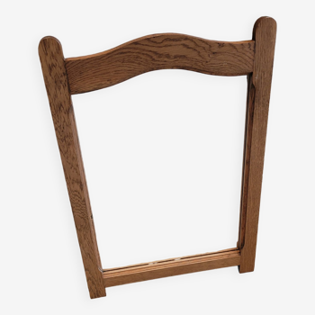 Wooden mustache mirror