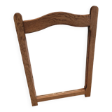 Wooden mustache mirror