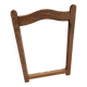 Wooden mustache mirror