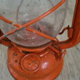 Old orange oil lamp vintage