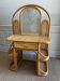 Bamboo and rattan vanity / dressing table with drawer and mirror, 1970s mid-century modern