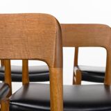 Set of 6 dining chairs by Niels O. Møller, Model 75