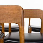 Set of 6 dining chairs by Niels O. Møller, Model 75