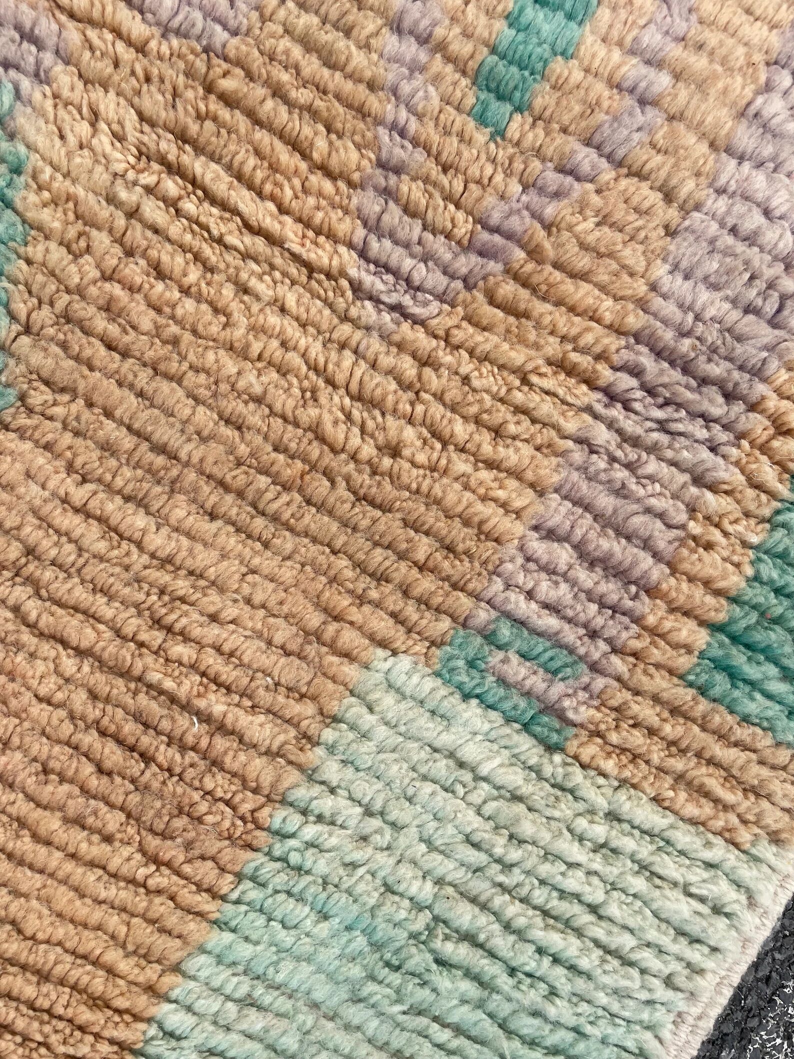 Large Moroccan Berber Boujad Authentic Wool Rug