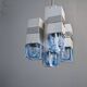 Vintage Cubico Chandelier by Gaetano Sciolari, 1970s