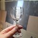 Set of 8 vintage bistro drop aperitif glasses.
