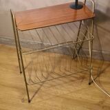 1950 to 60 tablet reader magazine rack very good condition for its age h163xl 42x30