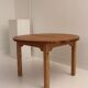 Table ronde scandinave a rallonge design Tage Poulsen