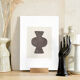Hand ring vase black soliflore