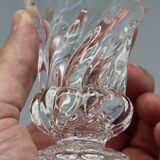 Old crystal toothpick holder signed baccarat, bamboo tors white model
