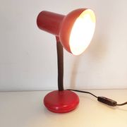Lampe vintage rouge, 30,5 cm de haut