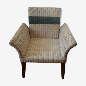 Fauteuil en rotin vintage