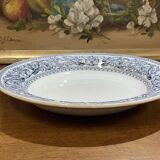 Plat rond creux en porcelaine anglaise Minton, modèle Florentine