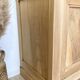 Antique two-body buffet in solid wood (restored)