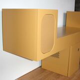 Ancien meuble hifi Leolux pour Philips vintage 70's 80's