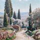 Peinture à l'huile d'André Boursier - Mougenot