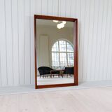 Mid-century modern walnut mirror, Sweden, 1960s