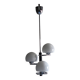 Lustre Space age with 3 lights in white opaline, Italy circa 1970.