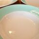 Lot of 4 green and white plates