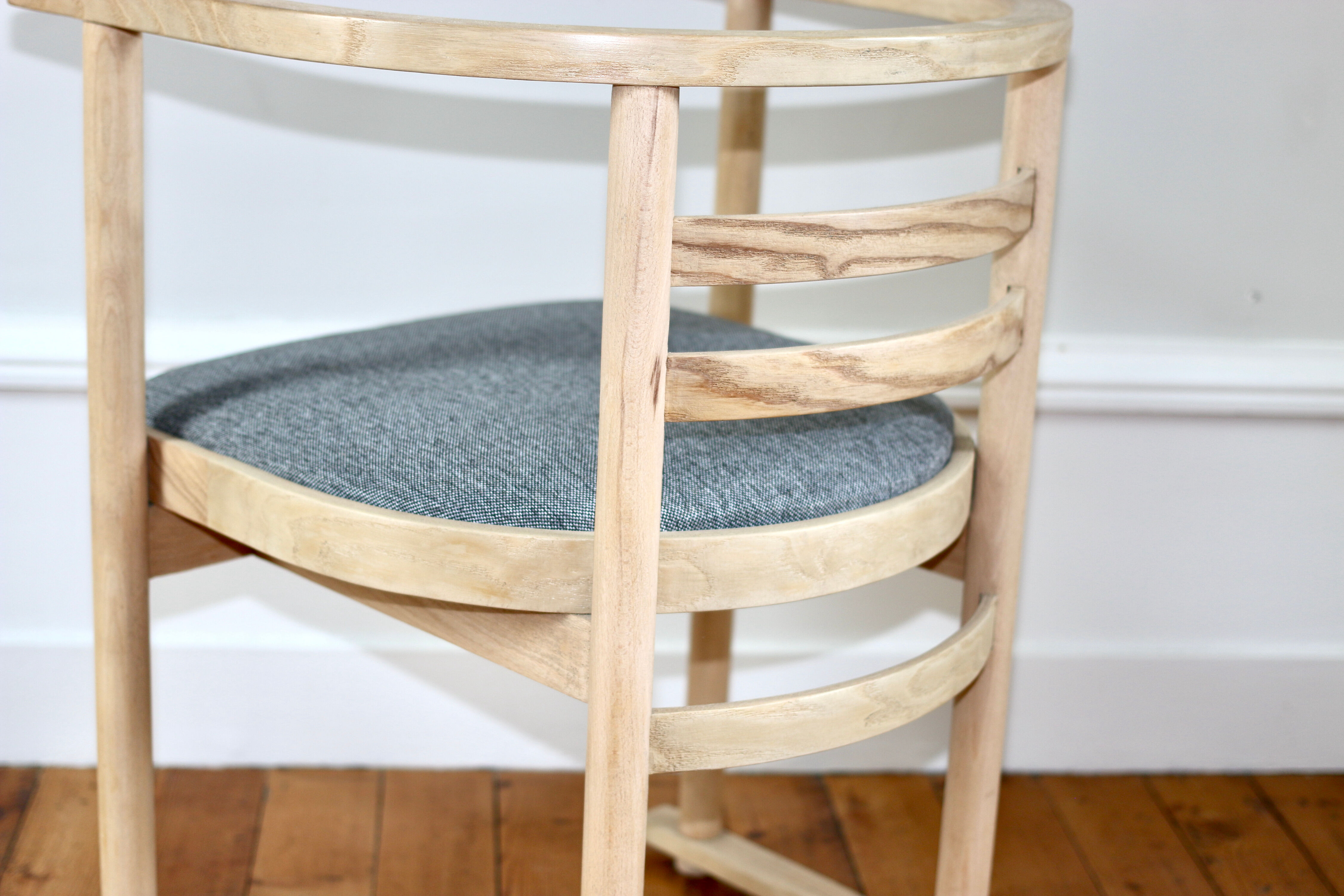 4 vintage Danish Bauhaus armchairs