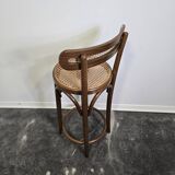 Bentwood Bar Stool with Cane Seat & Back
