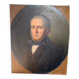 Notable portrait XIX, man, oil on canvas, to restore