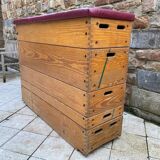 Old gymnastics plinth