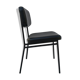 Chaise noire années 50