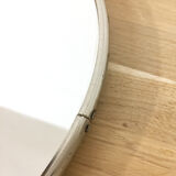 Chrome round mirror 1950 29x33cm