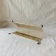 Vintage record holder in golden brass - for 40 vinyls