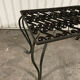 Black wrought iron coffee table