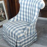 Pair of old crapaud armchairs