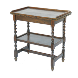 Table à jeux pieds torsadés