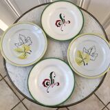 Set of 4 flat plates Digoin