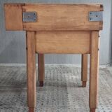 Vintage chopping block butcher table kitchen island