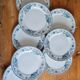 Set of 7 iron clay plates