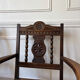 Paire de fauteuils rustiques bois et paille 